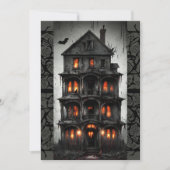 Einladung zum Old Spooky House Halloween-Party (Vorderseite)
