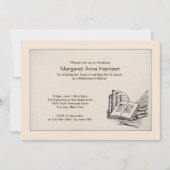 Einladung zum Open Book Retirement Dinner (Vorderseite)