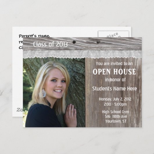 Einladung zum Open House (Vorne/Hinten)