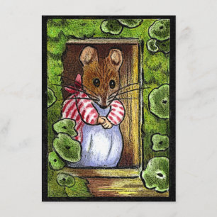 Einladung zum Open House: Frau Tittlemouse vor der
