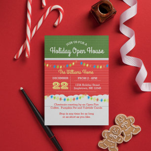 Einladung zum Open House für die festliche Hausfas
