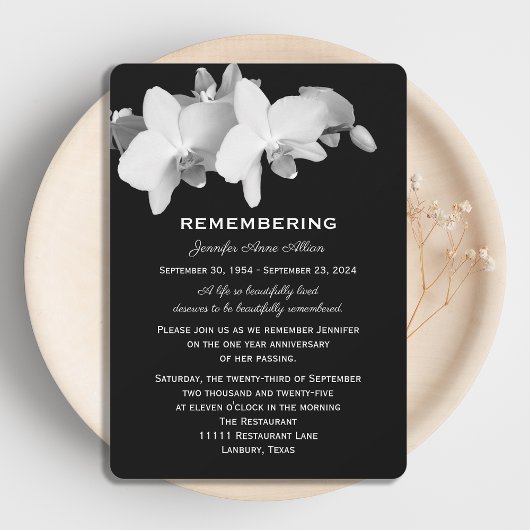 Einladung zum Orchid-Todestag