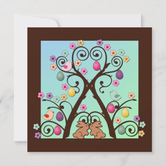 Einladung zum Osterbaum (Rückseite)