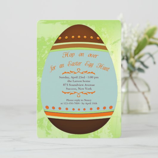 Einladung zum Ostereier (Stehend Vorderseite)