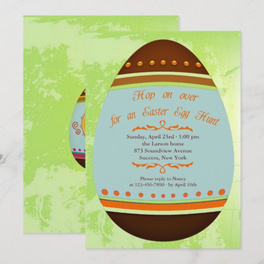 Einladung zum Ostereier (Vorne/Hinten)