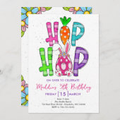 Einladung zum Ostergeburtstag, Einladung zum Oster (Vorne/Hinten)