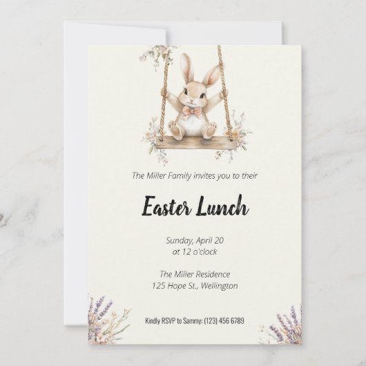 Einladung zum Ostern (Vorderseite)