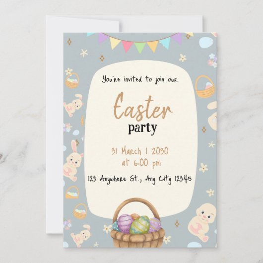 Einladung zum Ostertag (Vorderseite)