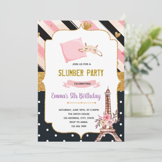 Einladung zum Pariser Slumthema (Stehend Vorderseite)