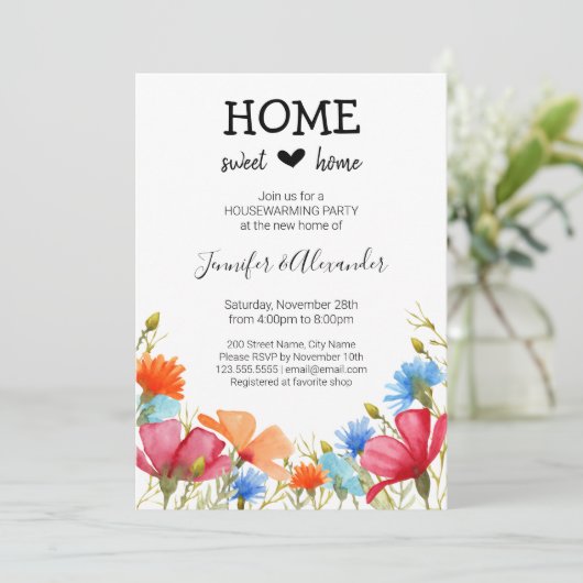 Einladung zum Party (Stehend Vorderseite)