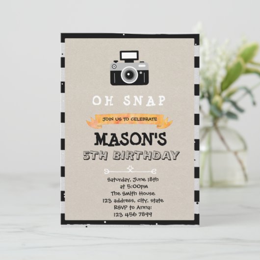 Einladung zum Party (Stehend Vorderseite)