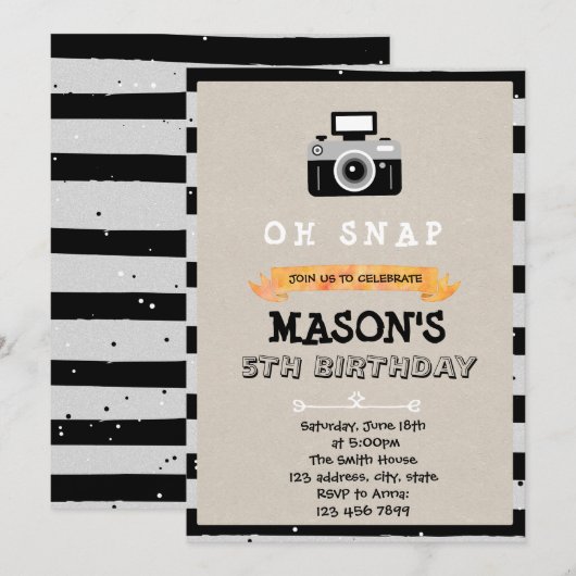 Einladung zum Party (Vorne/Hinten)