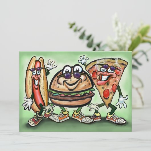 Einladung zum Party (Stehend Vorderseite)