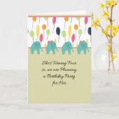 Einladung zum Party für 4-jährige weibliche Kinder (Gelbe Blume)