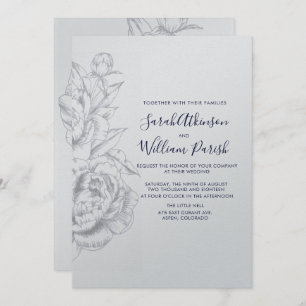 Einladung zum Peony Simple Wedding