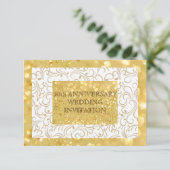 Einladung zum personalisierten 50. Hochzeitstag (Stehend Vorderseite)