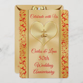 Einladung zum personalisierten Christlichen 50. Ju (Vorne/Hinten)