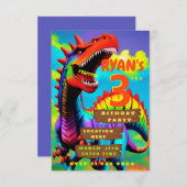 Einladung zum personalisierten Dinner zum dritten  (Vorne/Hinten)