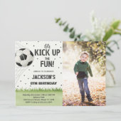 Einladung zum personalisierten Fußball (Stehend Vorderseite)