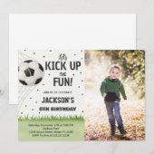 Einladung zum personalisierten Fußball (Vorne/Hinten)