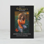 Einladung zum personalisierten Geburtstag (Stehend Vorderseite)