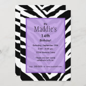 Einladung zum personalisierten Geburtstag (Vorne/Hinten)