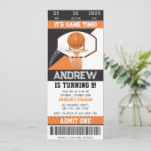 Einladung zum persönlichen Basketball (Stehend Vorderseite)