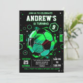 Einladung zum persönlichen Fußball (Stehend Vorderseite)