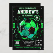 Einladung zum persönlichen Fußball (Vorne/Hinten)