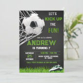 Einladung zum persönlichen Fußball (Stehend Vorderseite)