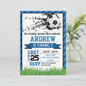 Einladung zum persönlichen Fußball (Stehend Vorderseite)