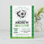 Einladung zum persönlichen Fußball (Stehend Vorderseite)