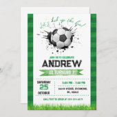 Einladung zum persönlichen Fußball (Vorne/Hinten)