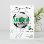 Einladung zum persönlichen Fußball (Stehend Vorderseite)