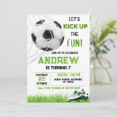 Einladung zum persönlichen Fußball (Stehend Vorderseite)