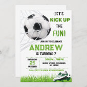 Einladung zum persönlichen Fußball (Vorne/Hinten)