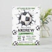 Einladung zum persönlichen Fußball (Stehend Vorderseite)