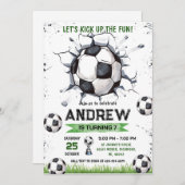 Einladung zum persönlichen Fußball (Vorne/Hinten)