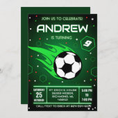 Einladung zum persönlichen Fußball (Vorne/Hinten)