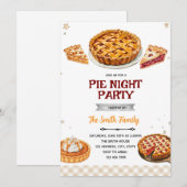 Einladung zum Pie-Party-Thema (Vorne/Hinten)
