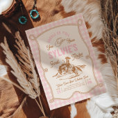 Einladung zum Pink Gingham Rodeo | Gedruckt oder D