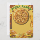Einladung zum Pizzaparty-Thema (Rückseite)