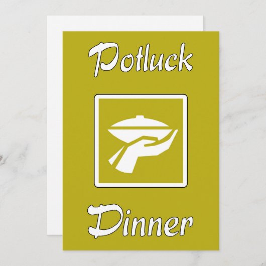 Einladung zum Potluck (Vorne/Hinten)