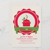 Einladung zum Potluck-Dinner (Vorne/Hinten)