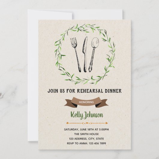 Einladung zum Probe (Vorderseite)