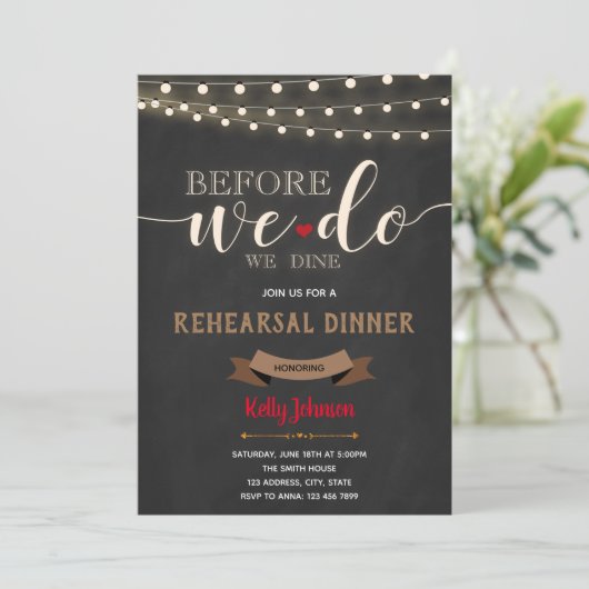 Einladung zum Probe (Stehend Vorderseite)