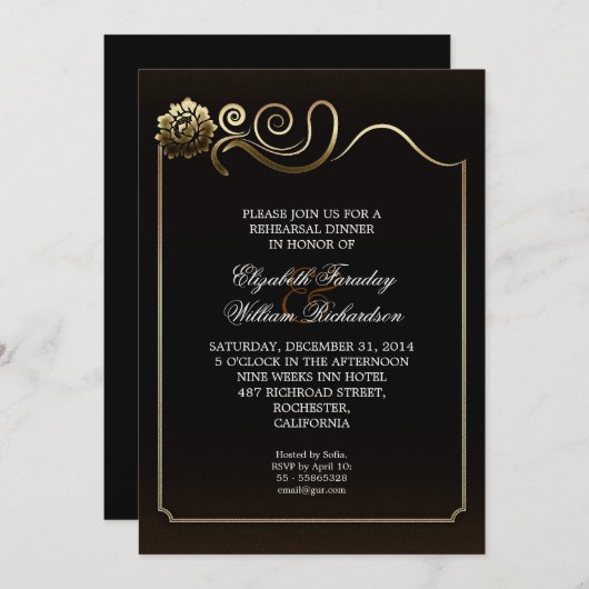 Einladung zum Probe (Vorne/Hinten)