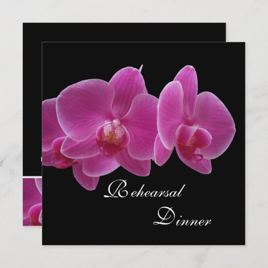 Einladung zum Probe — Orchideen (Vorne/Hinten)