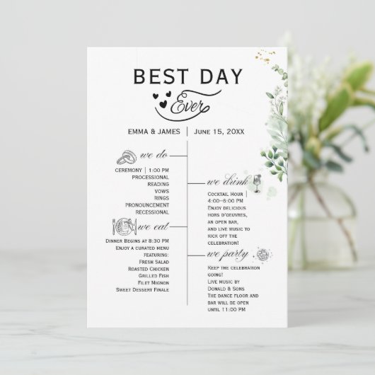 Einladung zum Programm "Grüne Tag für Tag" (Stehend Vorderseite)