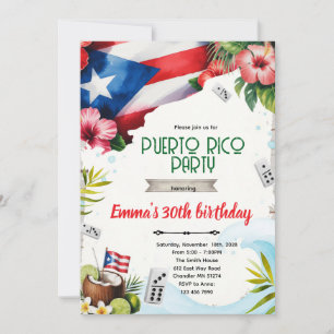 Einladung zum Puerto-Rico-Party-Thema